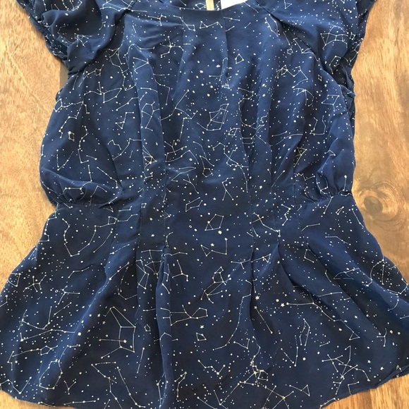 COPY - Maeve by Anthropologie Trace The Stars Blouse - Picture 3 of 8